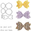 3pcs Flower Bows Metal Die Cuts,Wedding Kids Bow Tie Bowtie