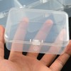 suaywo Pack of 12 Transparent Small Storage Boxes Plastic Mini