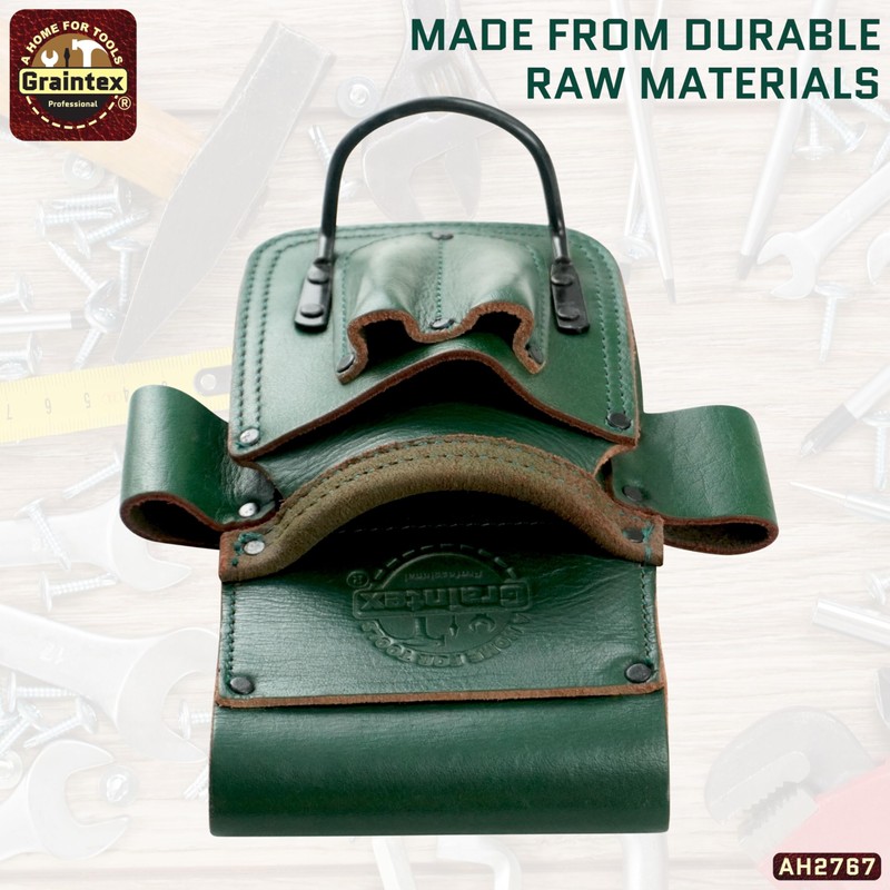 Graintex AH2767 Ambassador Series Emerald Green Multi Tool Pouch, Hammer