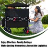 4 Side Breathable Wagon Stroller Sunshade Net Canopy, Adjustable Wagon