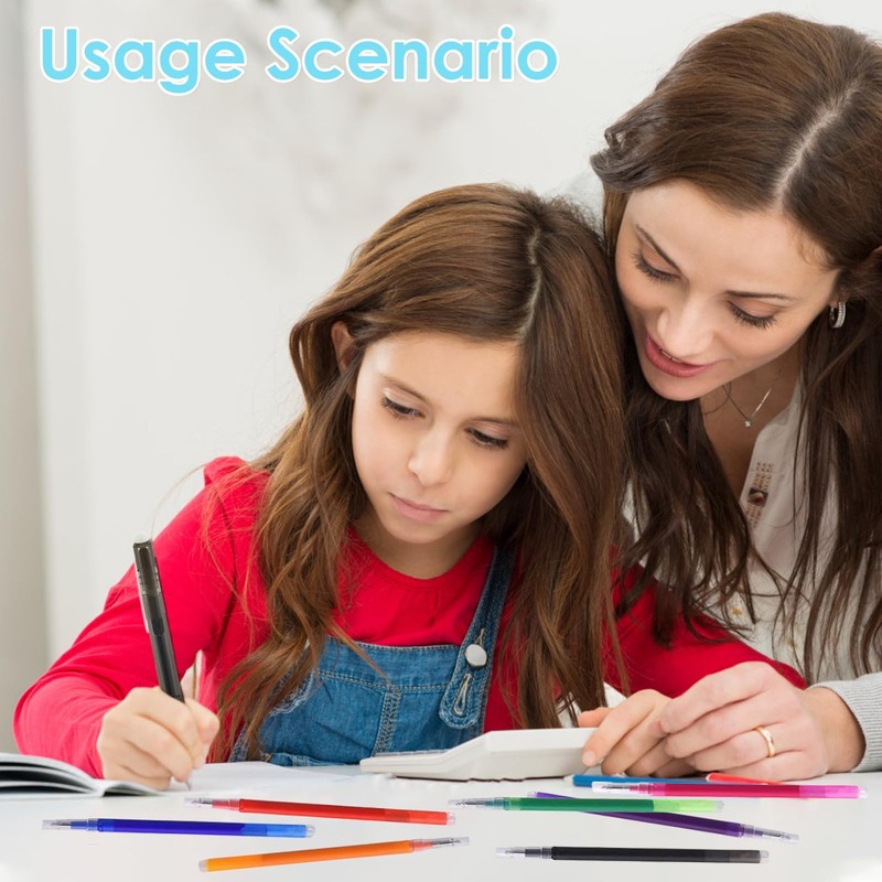 0.7 mm Erasable Gel Ink Pen Refills Compatible with Frixion
