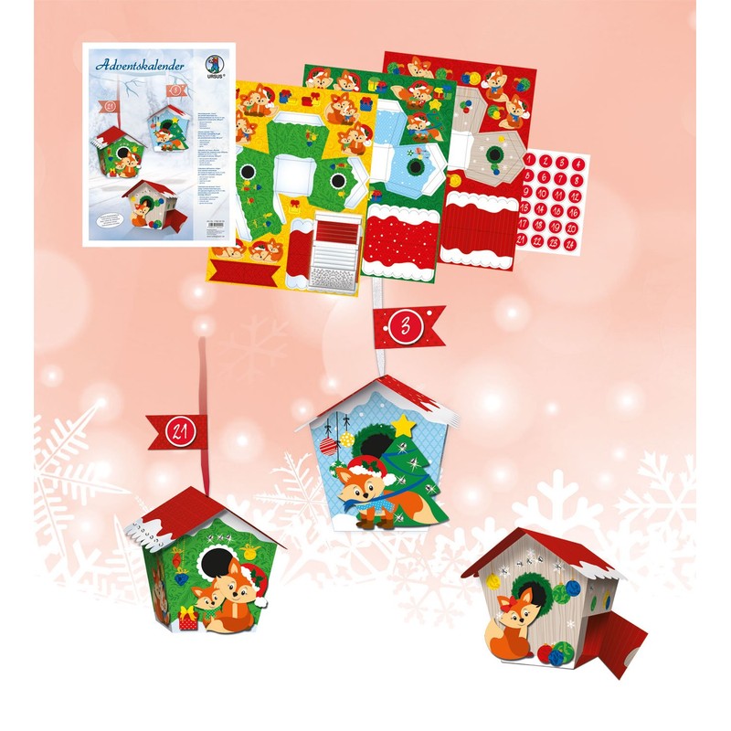 Ursus 17820001 Advent Calendar Owl Craft Set for 24 Gift