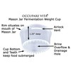 BETTER than Glass Fermentation Weights - Food Grade Plastic Mason