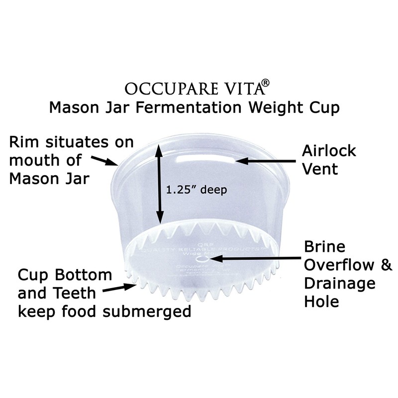 BETTER than Glass Fermentation Weights - Food Grade Plastic Mason