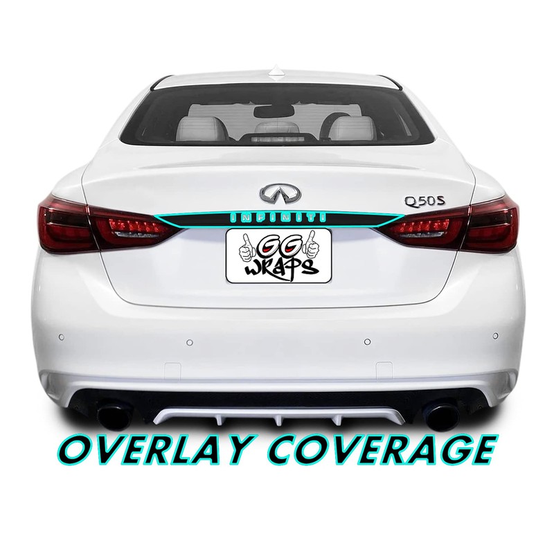 SlickMod Chrome Delete Blackout Vinyl Overlay for 2018-2022 Infiniti Q50