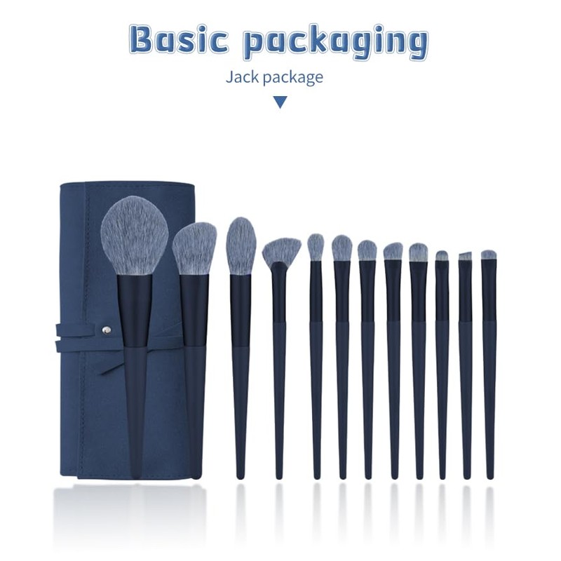 Makeup Brush with Soft Synthetic Fibre Wood Holder for Blush,