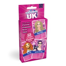 Bubblegum Stuff Top Drags UK – Unofficial Drag Race UK Card Game – Sashay Your Way to Victory – Channel Charisma, Uniqueness, Nerve & Talent – Pop Culture Fun for All Ages for Drag Fans