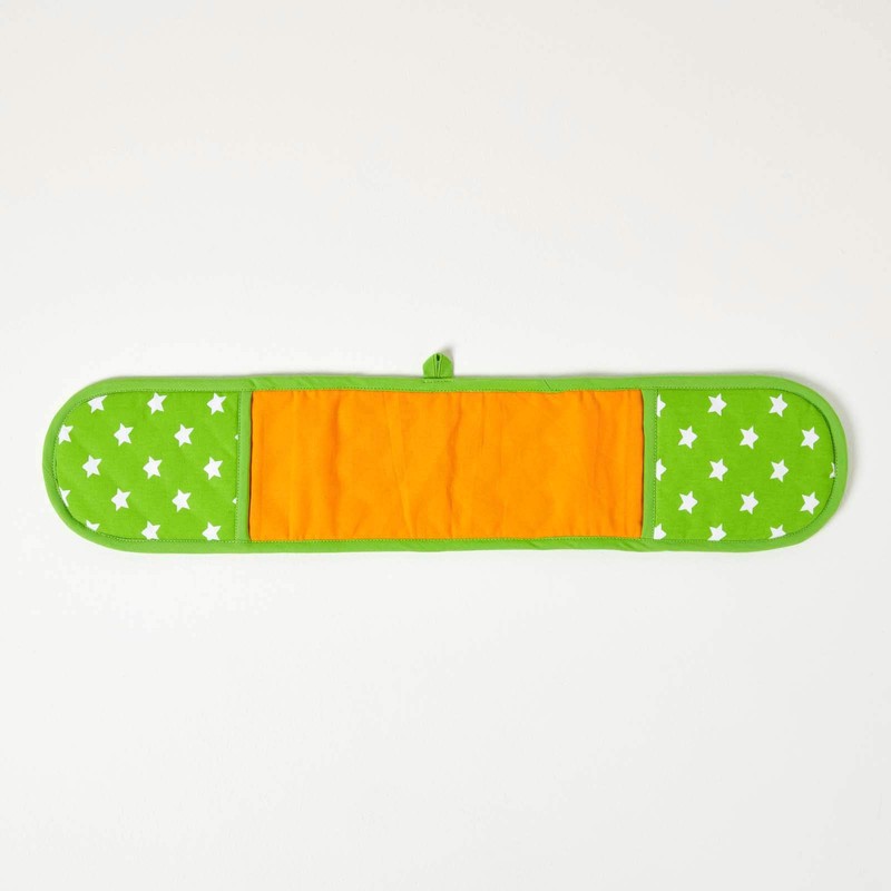 HOMESCAPES - Pure Cotton Double Oven Glove - Stars -