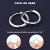 10 pares de Aretes de Aro Pequeños de Acero Inoxidable,