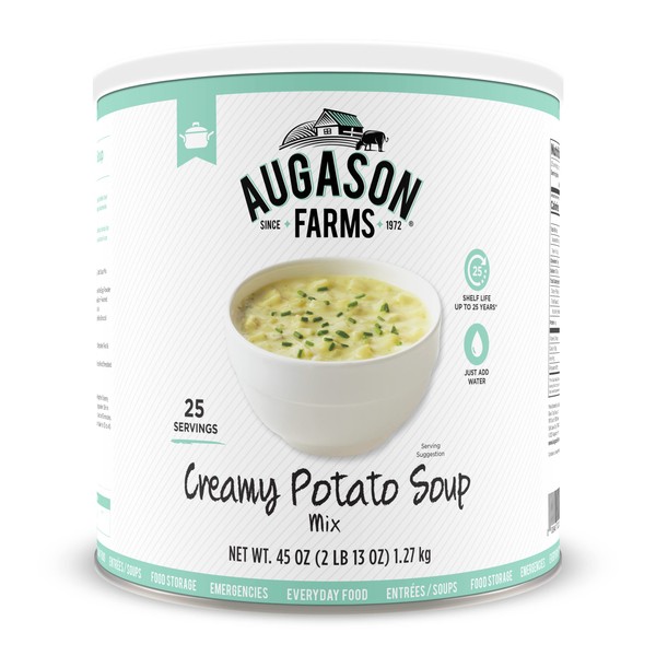 Augason Farms Creamy Potato Soup Mix #10 Can 44 oz