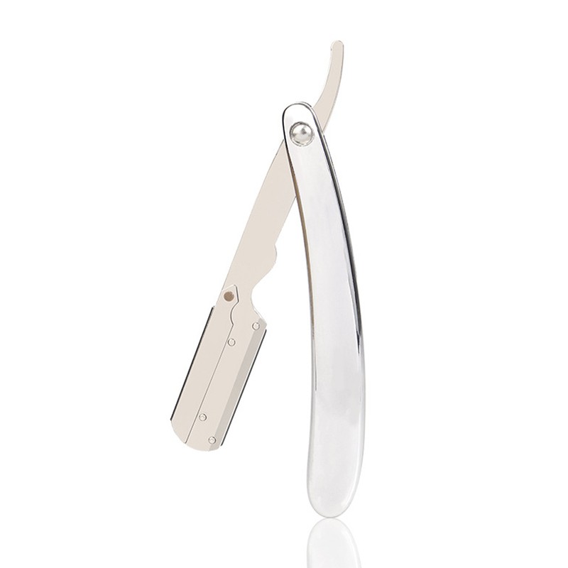1PC Traditional Manual Shaver Professional Straight Edge Stainless Steel Sharp