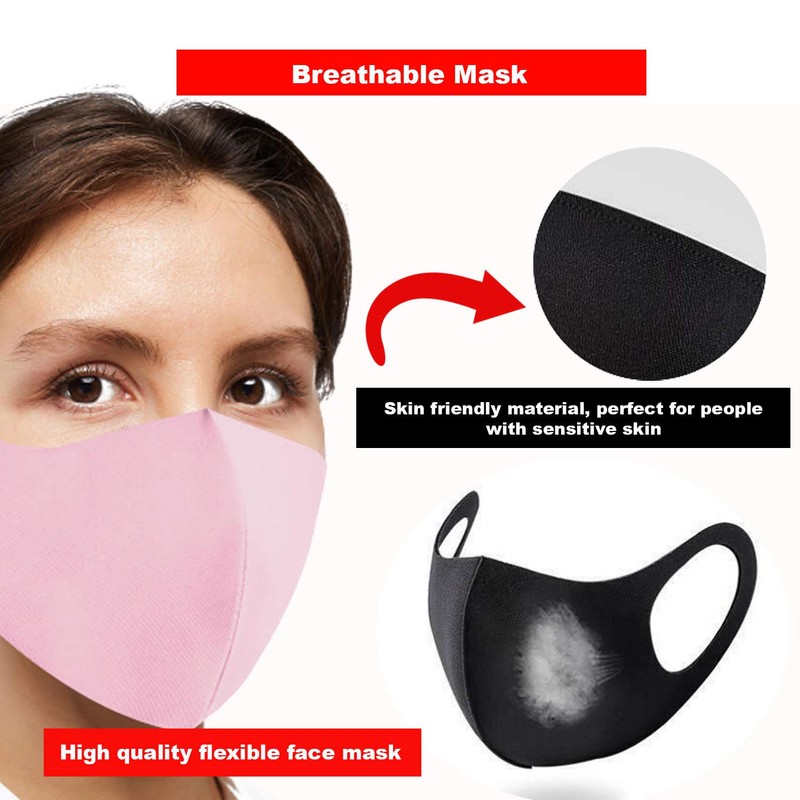 Generise Reusable Face Mask Stylish Face Mask x3 - Polyurethane