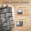 WLIVE Storage Organizer Unit with 11 Fabric Bins, Storage Drawers