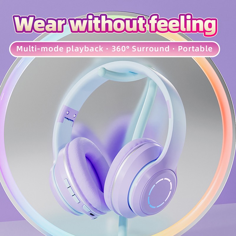 Wireless Headphone Long Play Time and Fast Charging Foldable Bluetooth