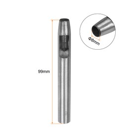 HARFINGTON Hollow Punch for Leather 8mm Round Hole Punch Tool for Belt Puncher Carbon Steel Single Punch for Watch Belts Cut Leather Craft Rubber Paper Fabric Plastic Soft Material