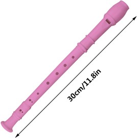 12 Pack 8 Hole Soprano Recorders Descant Flute With Cleaning Rod German Style for Beginner Graduation or Back to School Gift (multi color 1)