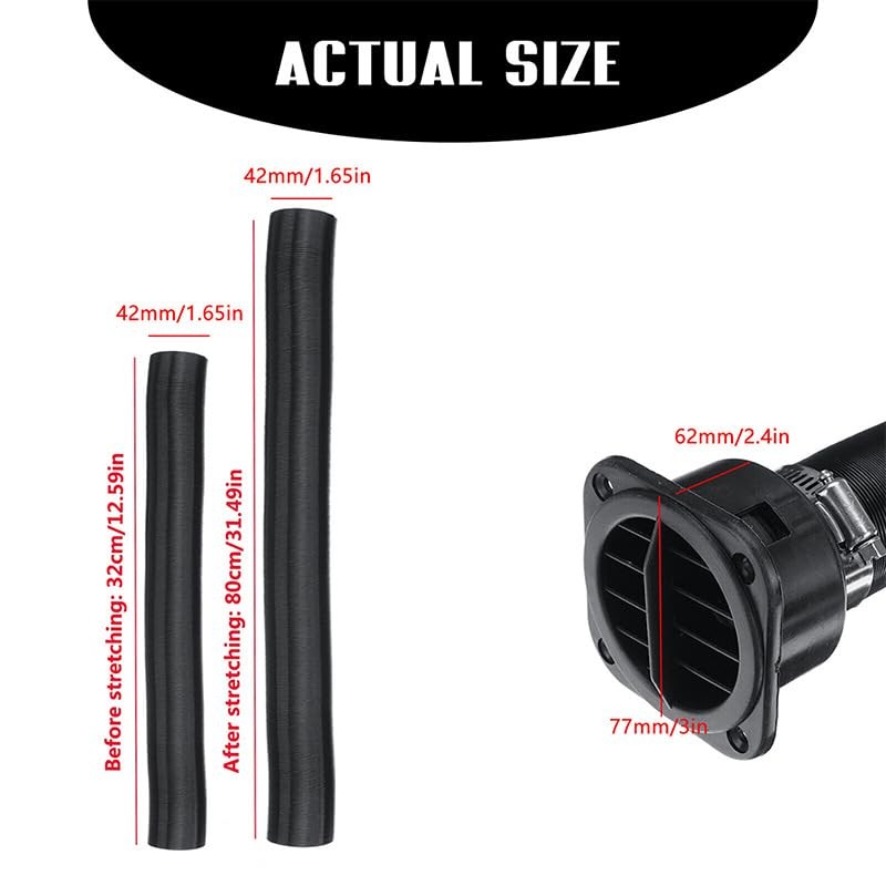 42mm Diesel Heater Duct Hose, 4 Pack Flexible Warm Air