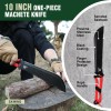 Mossy Oak Hatchet and Machete Knife Set with Sheath Stainless