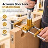 Door Lock Mortise Jig Kit with X Cutters – Adjustable