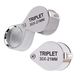 Jewellers Magnifying Glass 1pcs 30x Jewellers Loupe Jewellers Loop Magnifying Glass Pocket Magnifying Glass Jewelers Loupe for Jewellery Stamps Diamonds Coins