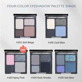 YiGuMy Matte & Shimmer Eyeshadow Palette - Waterproof Long-Lasting Neutral Browns, Champagne & Taupe Kit with Blending Brush, Travel Compact, High Pigment Creamy Shades (Spicy Pink)