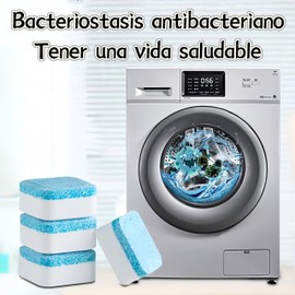 Limpiador Lavadora：Limpiador efervescente bactericida totalmente automático para lavadoras de rodillos y wavers, 12 piezas
