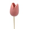 Wooden Tulip Decorative Stake 4 x 36 cm Pink Pack