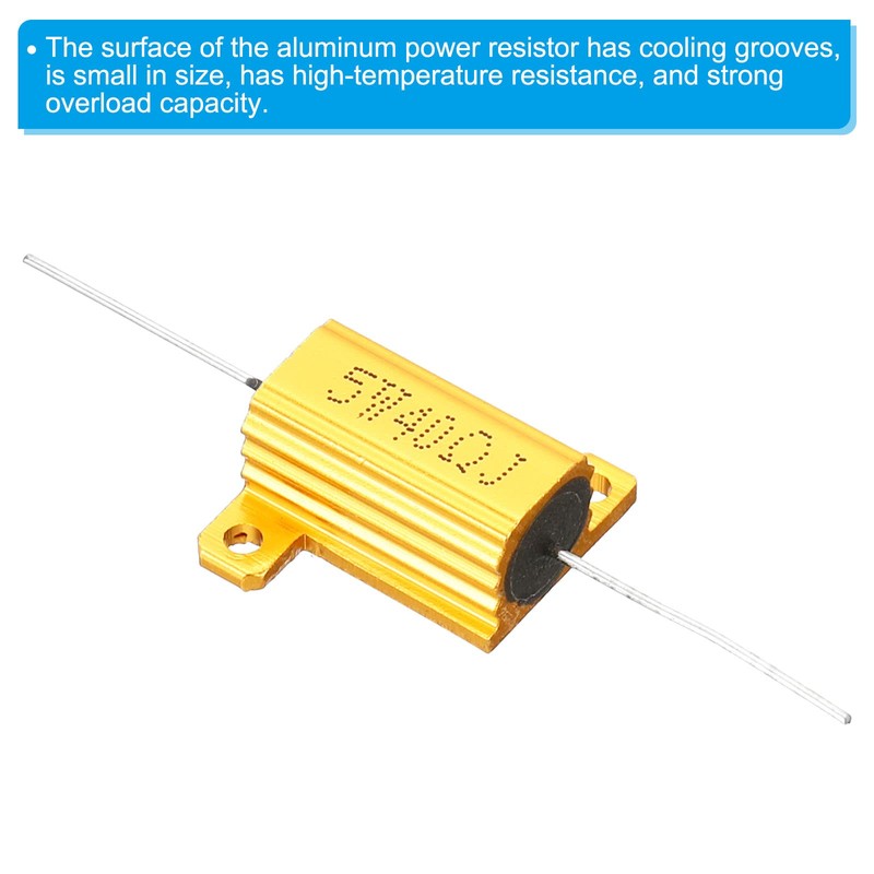 PATIKIL 2 Pieces 5W 40 Ohm Aluminium Case Resistor Housing