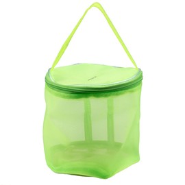 Craft County Mesh Yarn Holder with Carrying Handle – Collapsible Container to Store and Transport – Green (Small)