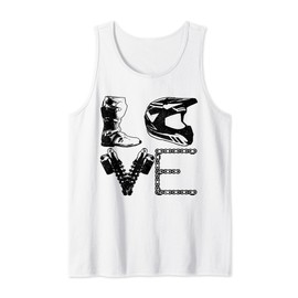 Dirt Bike LOVE Motocross MX Enduro Biker Gift Tank Top