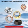 Msilte 4 Pieces Compatible TPU Protective Case for Oura Ring