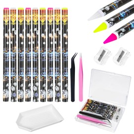 15pcs Rhinestone Picker Tool, Bedazzling Pen Wax Pencil for Rhinestones