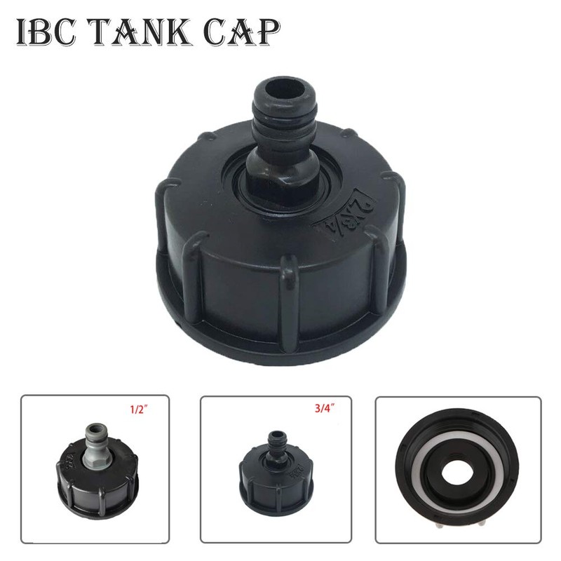 IBC Tank Adapter Plastic Hose Faucet Connector S60X6 Coarse Thread