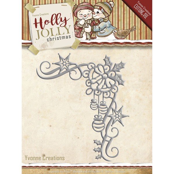 Christmas Decoration - Holly Jolly - Snijmal - Yvonne Creations
