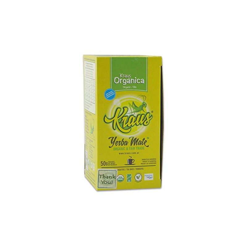 Organic Yerba Mate Kraus Teabags x 25