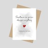 Thinking of You Card, A5 Greeting Card, Sometimes One Person
