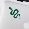 Decal Stickers of Reptile Snake Serpent Icon (Green) (Set of
