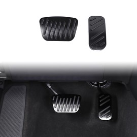 LLKUANG Car Accelerator Brake Pedal Covers Compatible with Toyota Land Cruiser Prado 250 J250 LC250 2024 2025,Gas Pedal Covers Anti-Slip Accelerator Pedal Cover Internal Modification Parts (Black)