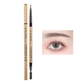 Xixi Small Gold Nugget Double Headed Eyebrow Pencil Waterproof Long Lasting Non Bleeding Special Eyebrow Pencil Double Headed Large Triangle Head Eyebrow Pencil Fresh Feel Eyebrow Natural Thin Smooth