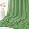 VACVELT Wedding Arch Draping Fabric Sage Green Chiffon, 1 Panel