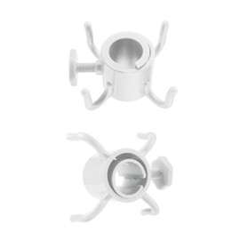 TAGVO Beach Umbrella Hanging Hook, 2 Pieces 4-Prong Plastic Umbrella Hooks Hanging for Clothes/Hats/Clothes/Camera/Sunglasses/Bags - Durable, Suitable for Beach, Camping Travel
