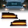 Nrgedzam 2PCS Sequential LED Side Mirror Marker Light fit For