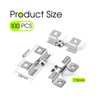 SUPAWAY Pack of 100 WPC Tile Clips 7.5 mm Plank