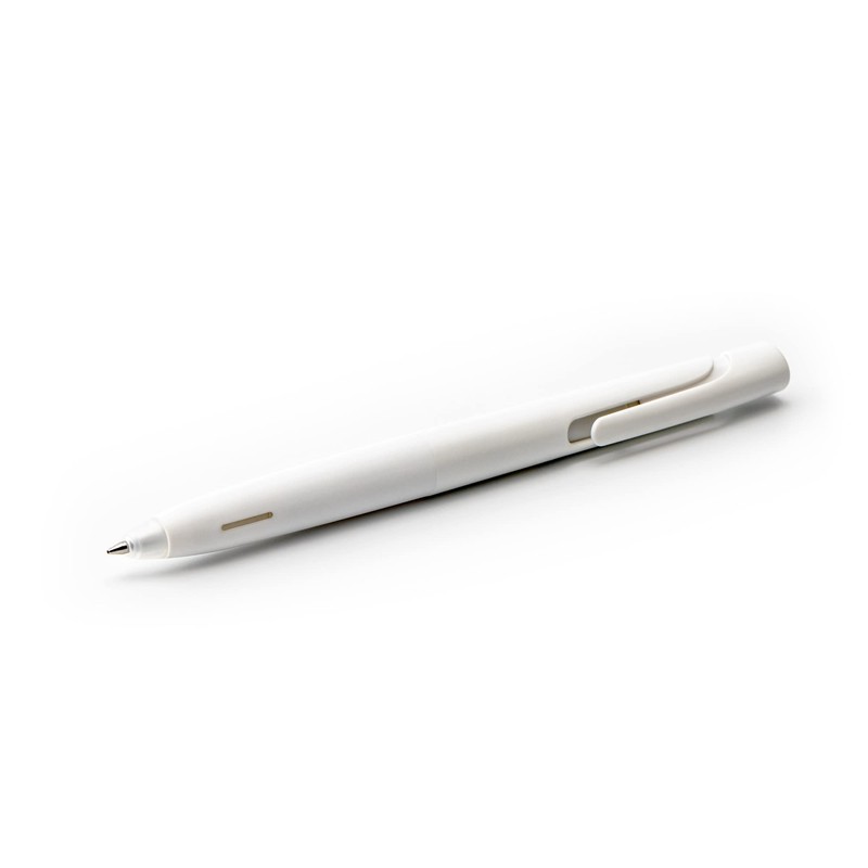 Zebra Pen bLen Retractable Gel Pen, White Barrel, Medium Point,
