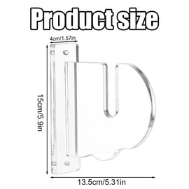 lasuroa 2pcs Skateboard Wall Mount, Snowboard Storage Wall Mount Display Stand Acrylic Hangers Horizontal Holder Skateboards Rack with Screws and Expansion Tubes for Ski Board Longboard Organizer