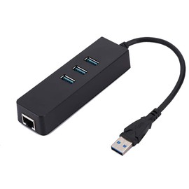 HUB to RJ45,USB HUB,Ethernet Converter,Ethernet Adapter,DMHE27 RTL8153 USB 3.0 Ethernet Converter Adapter with 3 Port 3.0 HUB to RJ45 DriveFree,10/100/1000M Ethernet Port