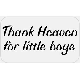 Thank Heaven for Little Boys - 250 Stickers Pack 2.25 x 1.25 inches