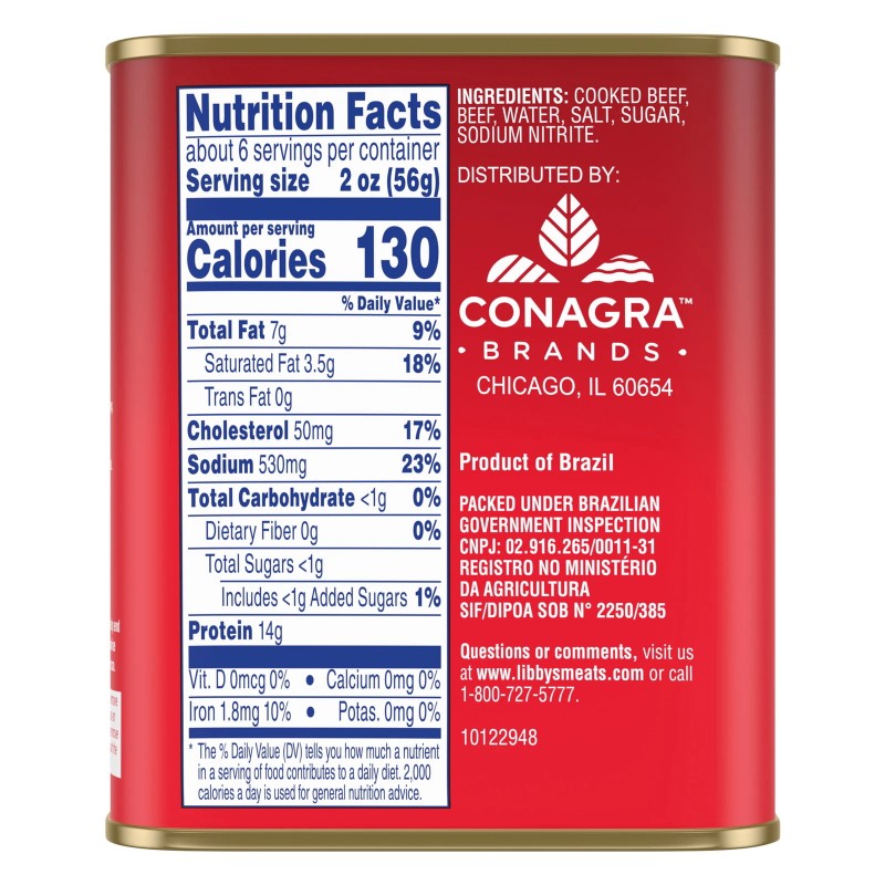 Unbranded (2 pack) Libby's Corned Beef, 12 oz Can