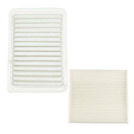 Engine & Cabin Air Filter Set Replacement for Toyota 4 cylinders Camry 2007-2017 Venza 2009-2016 Replace 17801-0H050 87139-07010