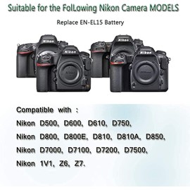 Gonine EH-5 Adapter Plus EP-5B Kit for Nikon P520, P530, D600, D610, D750 D7000, D7100, D800, D800E, D810, D800A, 1V1 Digital Cameras